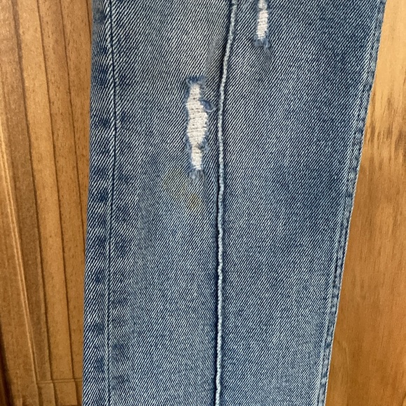 Levis 721 Vintage Skinny Jean size 27 distressed, seam accents & raw hems - Picture 10 of 15